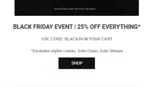 BLACK24 coupon verification screenshot