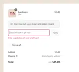 PINK10 coupon verification screenshot
