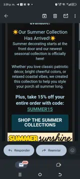 Summer15 coupon verification screenshot
