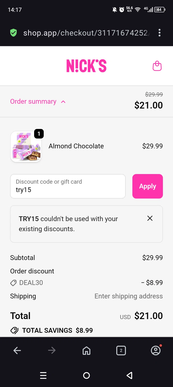 Nick's Promo Codes - 20% Off (3 Verified) Mar 2026
