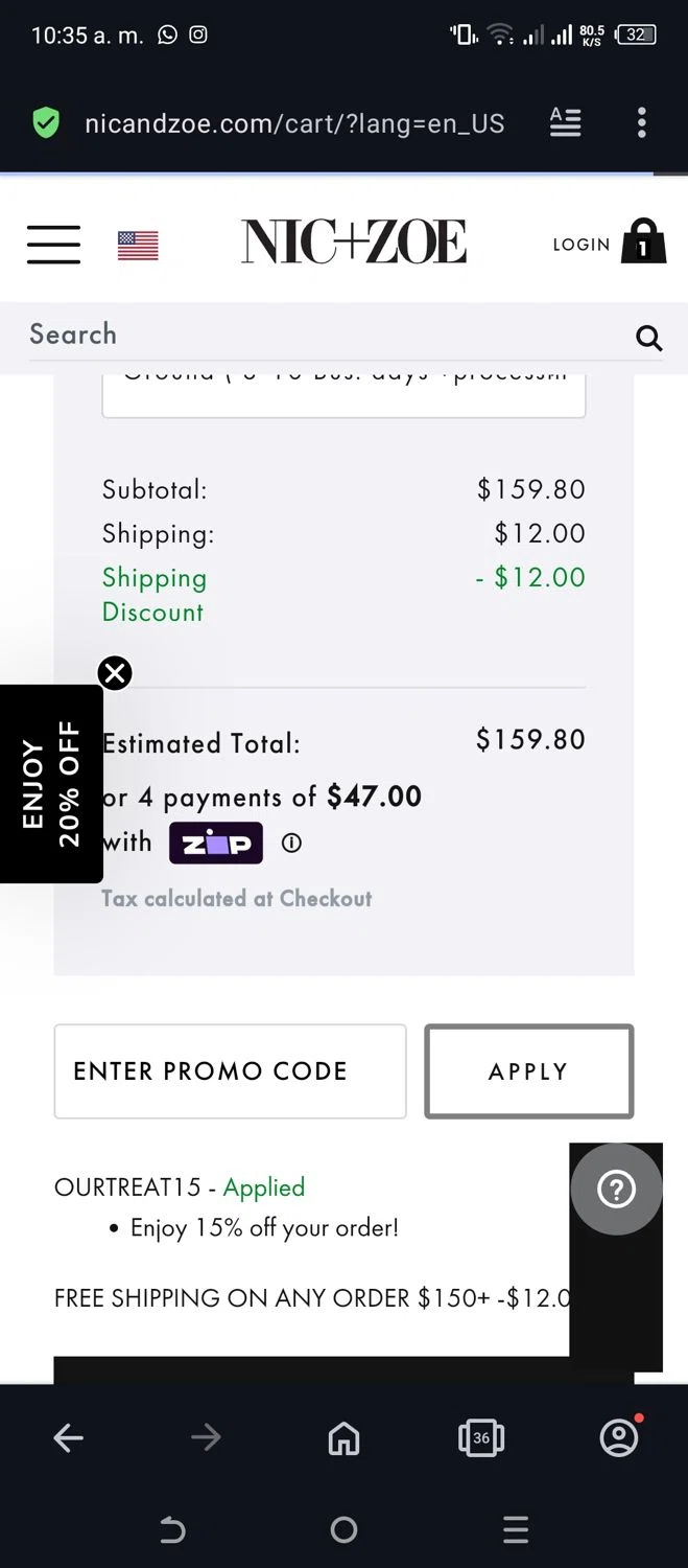 how to use NIC+ZOE coupons