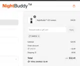 SAVE10 coupon verification screenshot