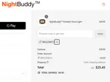 WELCOME15 coupon verification screenshot