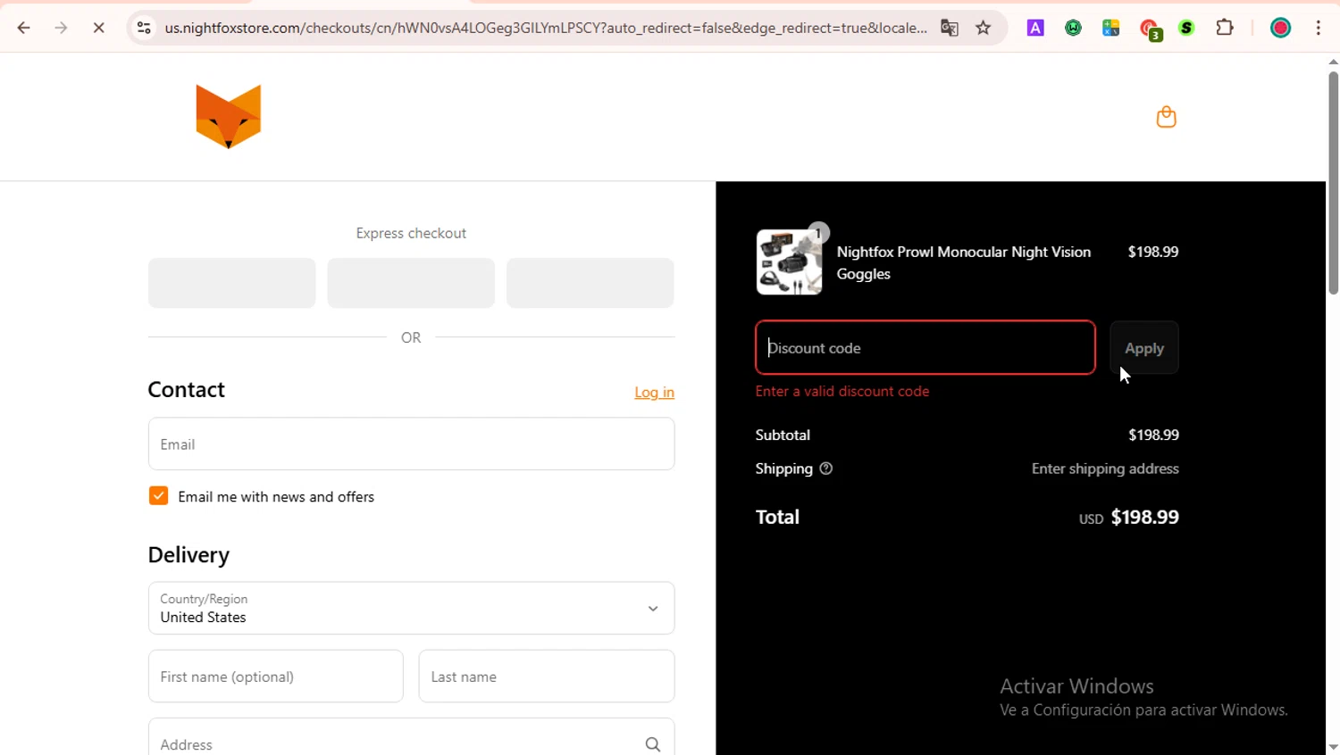 Nightfox promo code screenshot showing code MAX applied at Nightfox checkout page. Uploaded by SimplyCodes community member LOVECOUPON on Jul 22, 2025