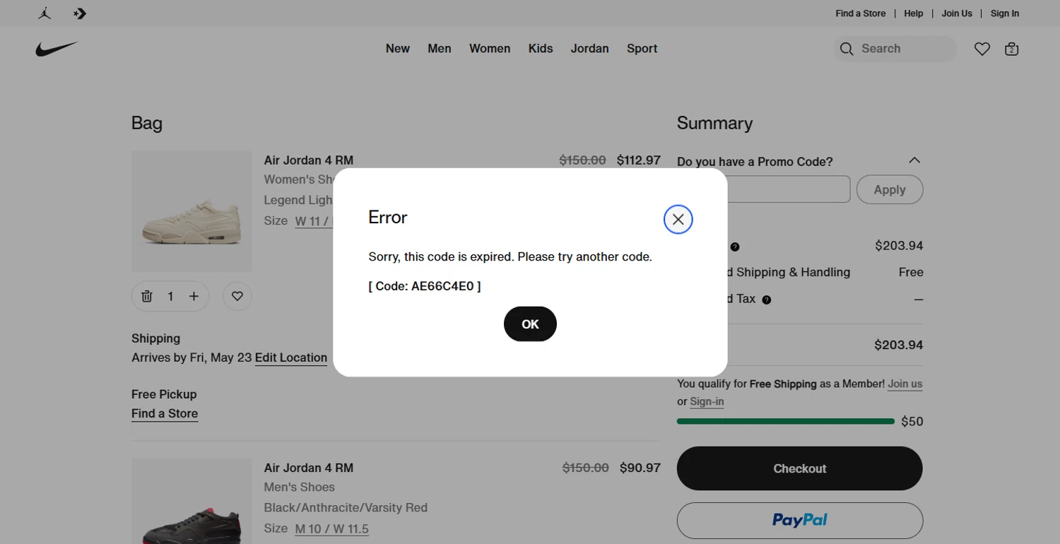 nike app promo code 2021