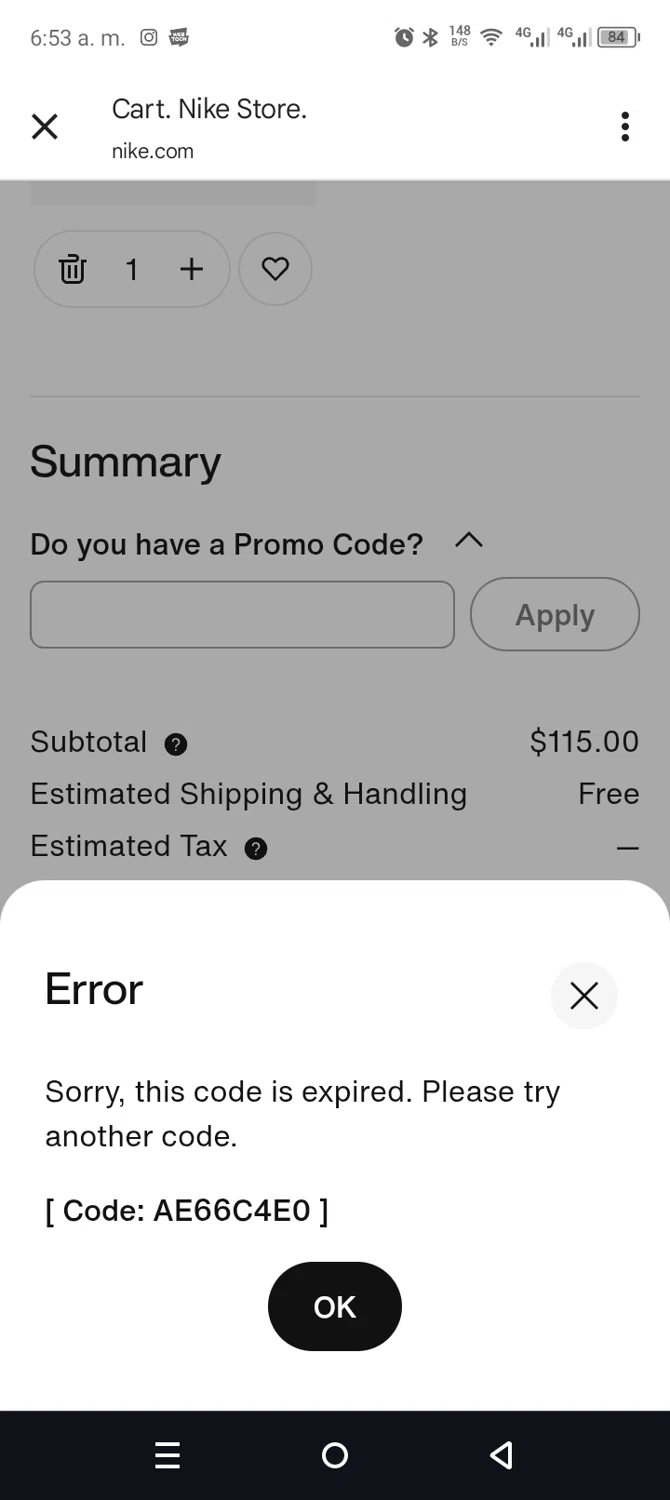 Nike Factory Store promo code screenshot showing code STRONG applied at Nike Factory Store checkout page. Uploaded by SimplyCodes community member leiraM on Jan 5, 2026