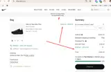 Nike Factory Store coupon verification screenshot