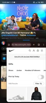 Nike Factory Store coupon verification screenshot