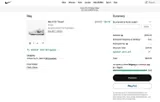 Nike Factory Store coupon verification screenshot