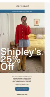 shipley25 coupon verification screenshot