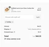 EXTRA coupon verification screenshot