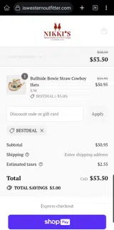 BESTDEAL coupon verification screenshot
