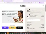 Nimi Skincare coupon verification screenshot