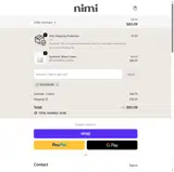 Nimi Skincare coupon verification screenshot