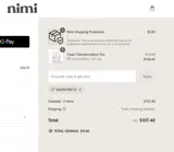 Nimi Skincare coupon verification screenshot