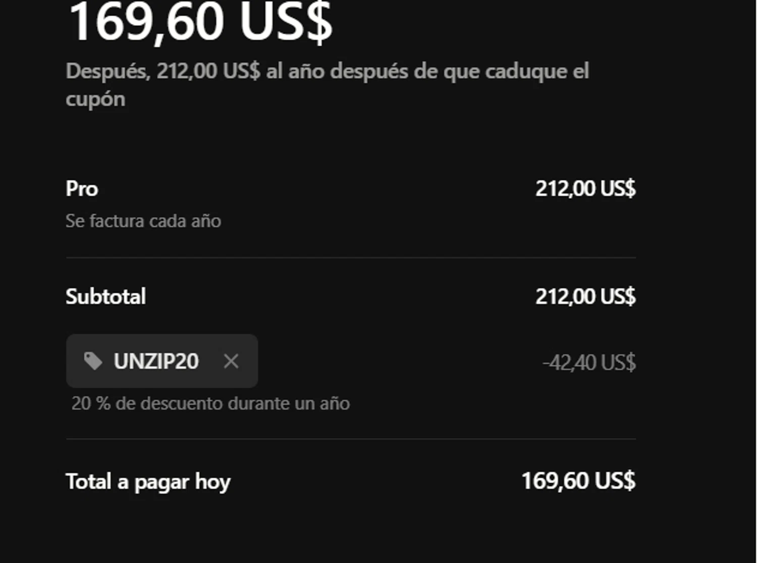 Ninjachat.ai promo code screenshot showing code UNZIP20 applied at Ninjachat.ai checkout page. Uploaded by SimplyCodes community member usercode123 on May 6, 2025