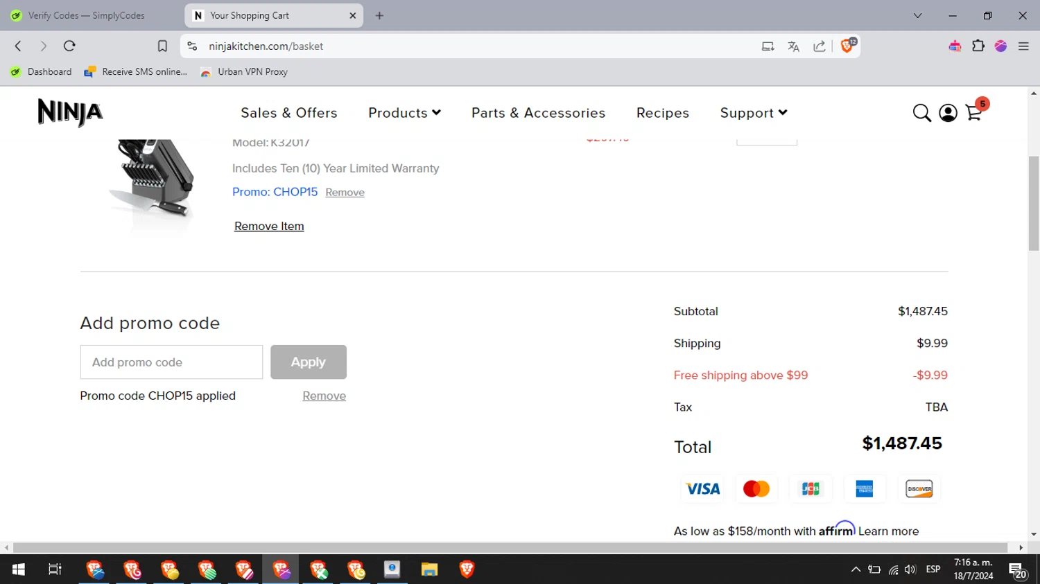 Ninja Kitchen Promo Codes 15 Off July 2024