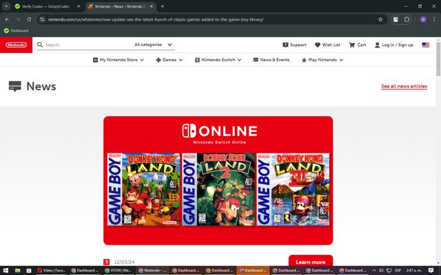 Nintendo checkout page showing Nintendo promo code box | Screenshot taken by SimplyCodes community member on Dec 9, 2024