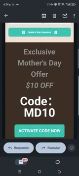 MD10 coupon verification screenshot
