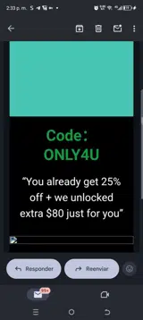 Only4u coupon verification screenshot