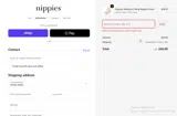 20GIFTNIPPIES coupon verification screenshot