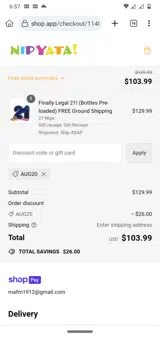 AUG20 coupon verification screenshot