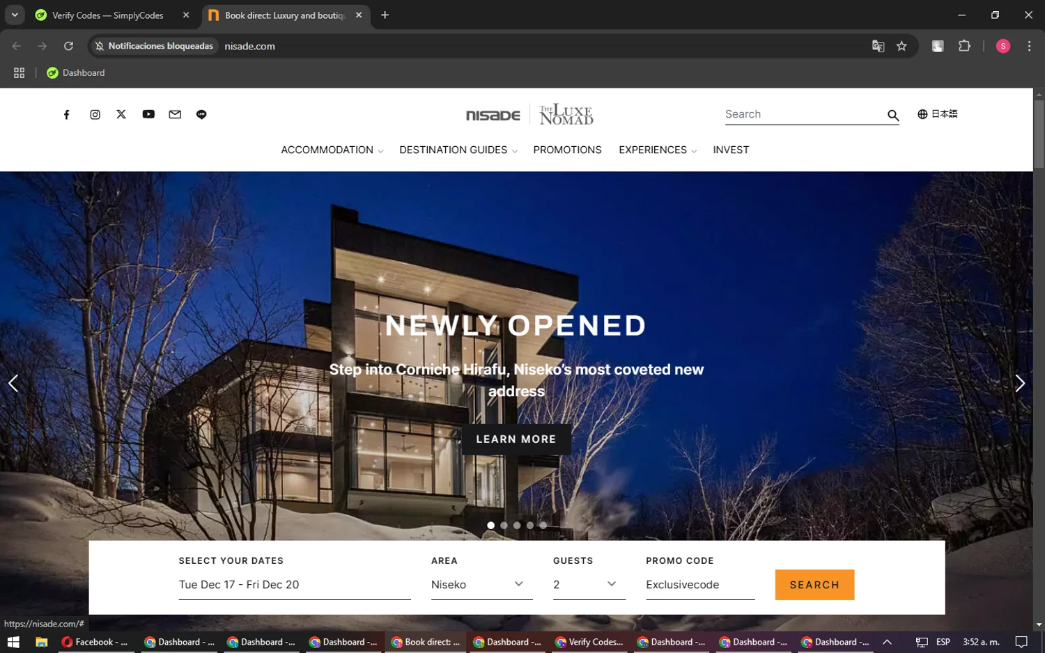 NISADE checkout page showing NISADE promo code box | Screenshot taken by SimplyCodes community member on Dec 17, 2024