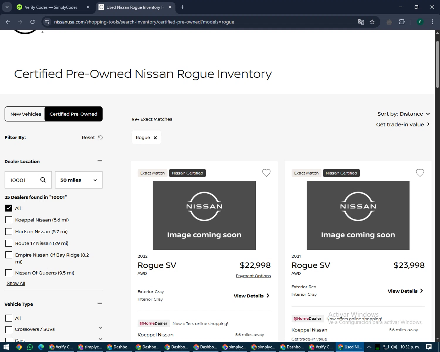 Nissan promo code screenshot showing code APRIL15 applied at Nissan checkout page. Uploaded by SimplyCodes community member lilMosey on Apr 17, 2025