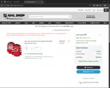 New Jersey Devils Shop coupon verification screenshot
