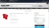 New Jersey Devils Shop coupon verification screenshot