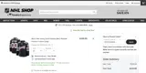 New Jersey Devils Shop coupon verification screenshot