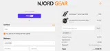 Njord Gear coupon verification screenshot
