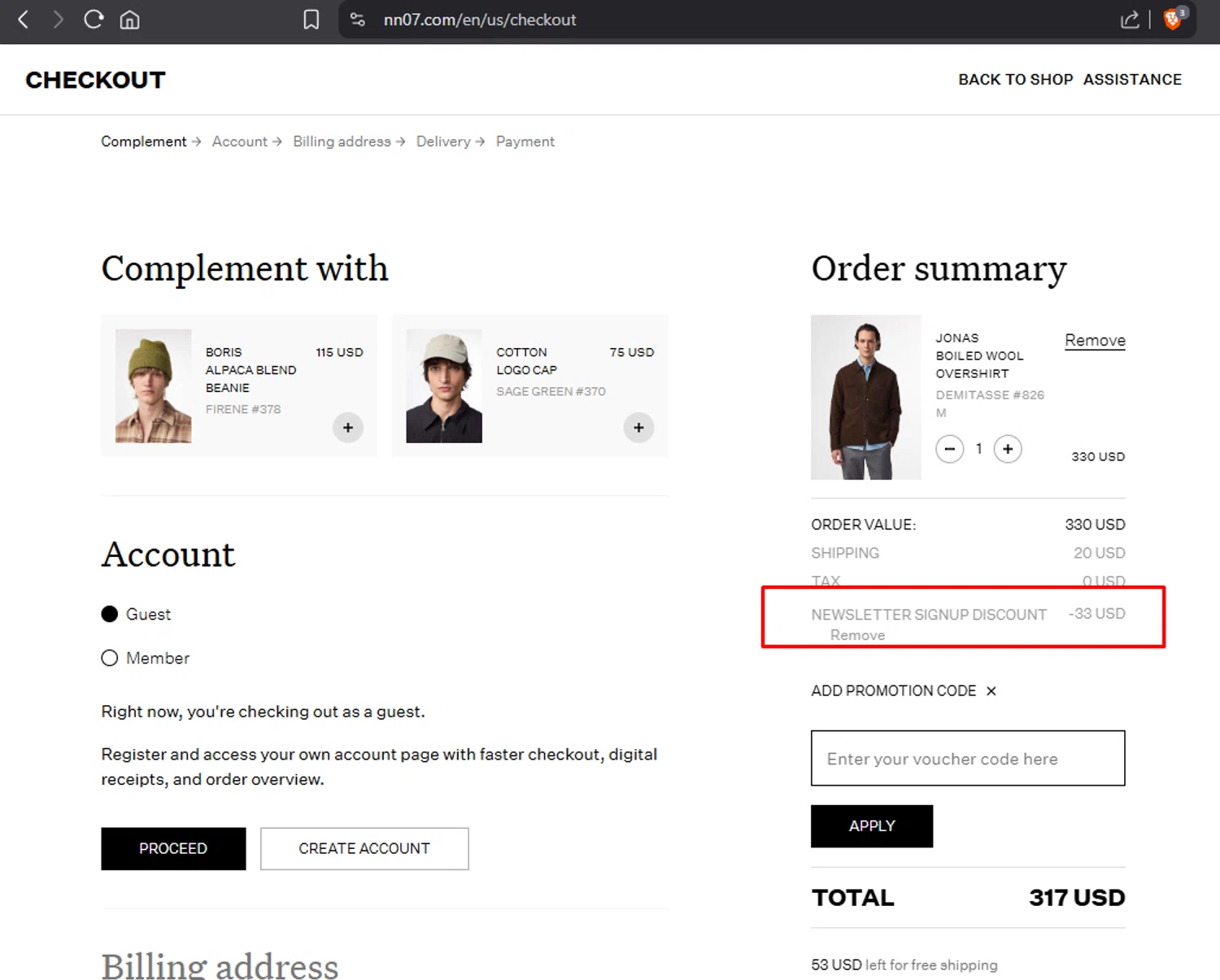 NN07 promo code screenshot showing code WELCOME applied at NN07 checkout page. Uploaded by SimplyCodes community member Jmhernand1 on Sep 21, 2025