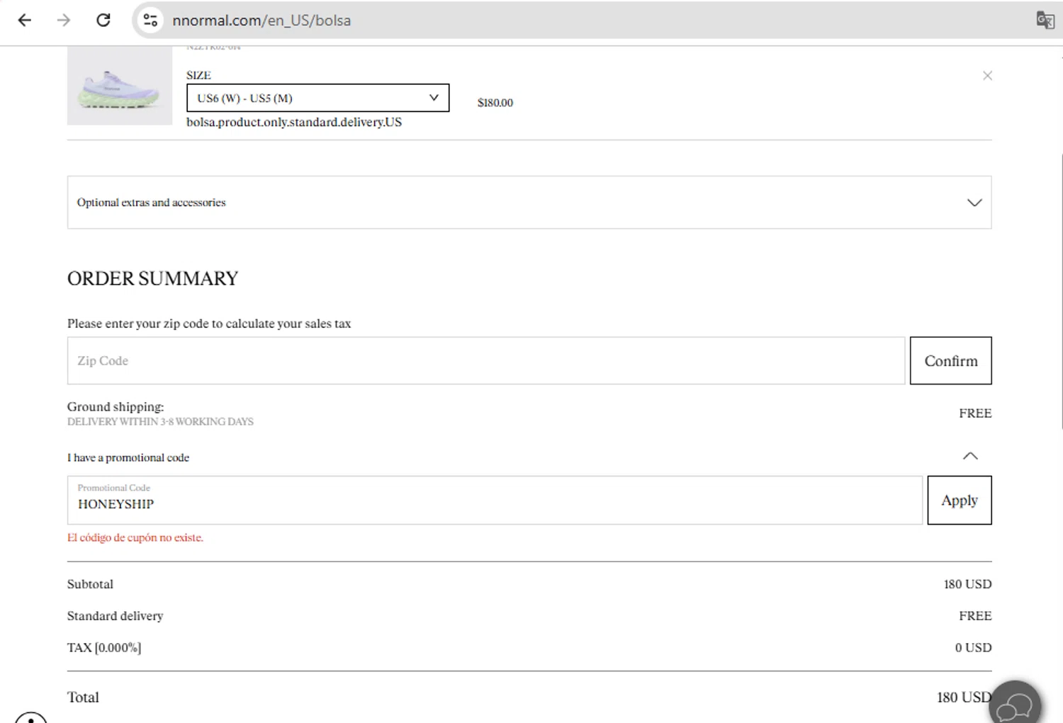 NNORMAL promo code screenshot showing code HONEYSHIP applied at NNORMAL checkout page. Uploaded by SimplyCodes community member TokenScout7028 on Sep 2, 2025