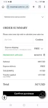 NNPS25 coupon verification screenshot