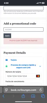 AUDIN1 coupon verification screenshot