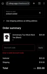 NITI10 coupon verification screenshot