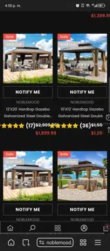 GAZEBO10% coupon verification screenshot