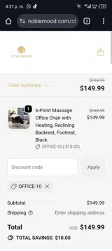 office-10 coupon verification screenshot