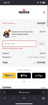 NCARBORIST10 coupon verification screenshot