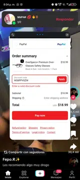 WS8PPVSZW coupon verification screenshot