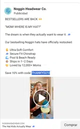 Noggin Headwear coupon verification screenshot