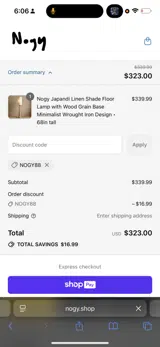 nogy88 coupon verification screenshot