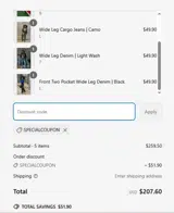 SPECIALCOUPON coupon verification screenshot