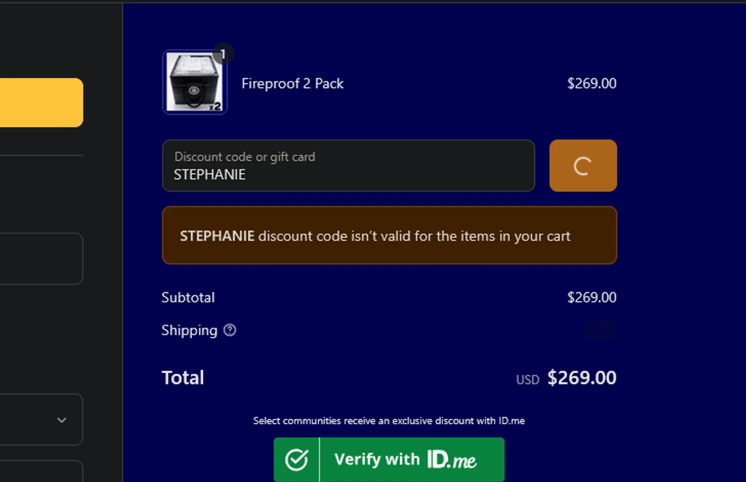 Nokbox discount code screenshot showing code STEPHANIE applied at Nokbox checkout page. Uploaded by SimplyCodes community member xocelot44x on Jun 23, 2025