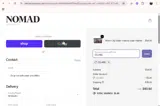 Nomad Cosmetics coupon verification screenshot