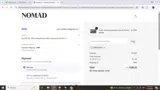 Nomad Cosmetics coupon verification screenshot