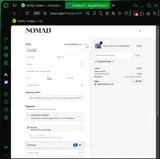 Nomad Cosmetics coupon verification screenshot