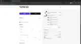 Nomad Cosmetics coupon verification screenshot