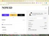 Nomad Cosmetics coupon verification screenshot